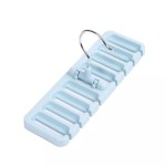Hanger for belt, tie and other products and accessories, blue color